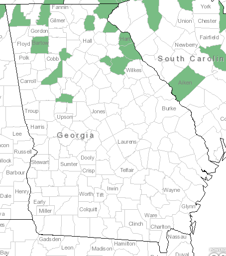 The Georgia range of Antennaria solitaria